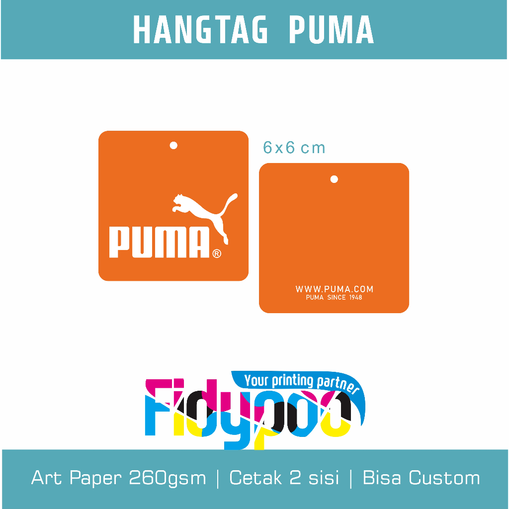 Jual Hangtag Puma 2sisi // Label sepatu // Hangtag label puma | Shopee ...
