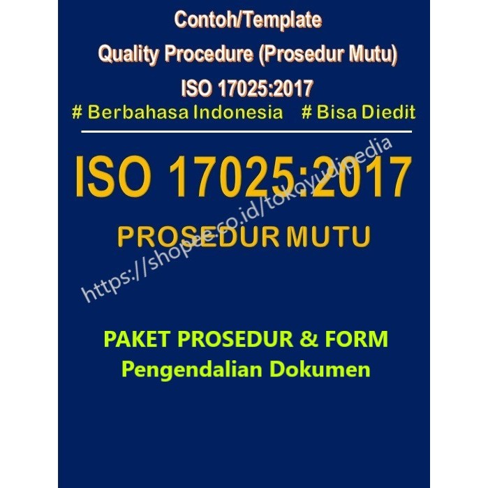 Jual Sofcopy Paket Contoh/Template Prosedur dan Form Pengendalian ...