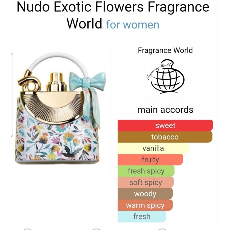 Jual Nudo Exotic Flower Fragrance World 100m Original Shopee Indonesia