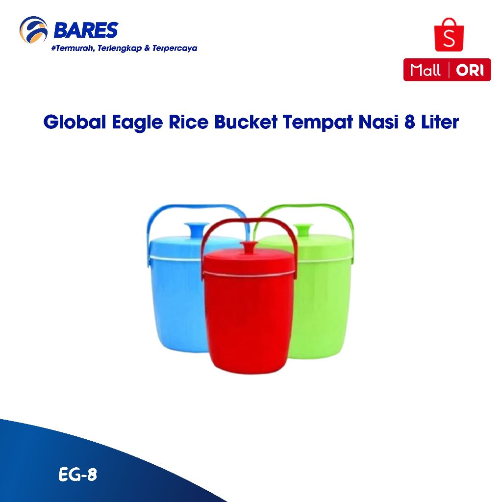 Jual Global Eagle Rice Bucket Tempat Nasi 8 Liter | Shopee Indonesia