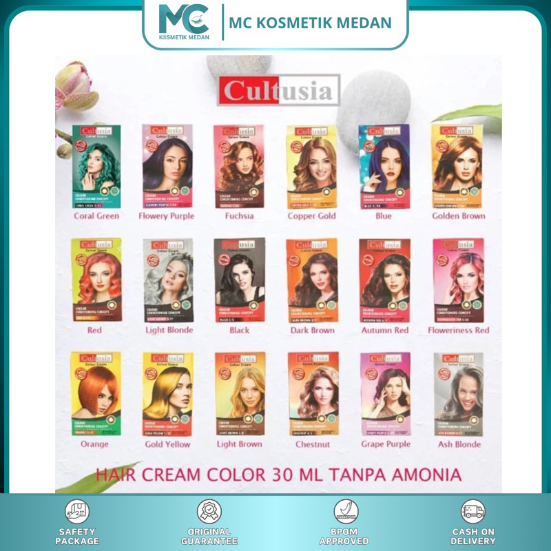 Jual CAT RAMBUT CULTUSIA-Perwarna rambut | Shopee Indonesia