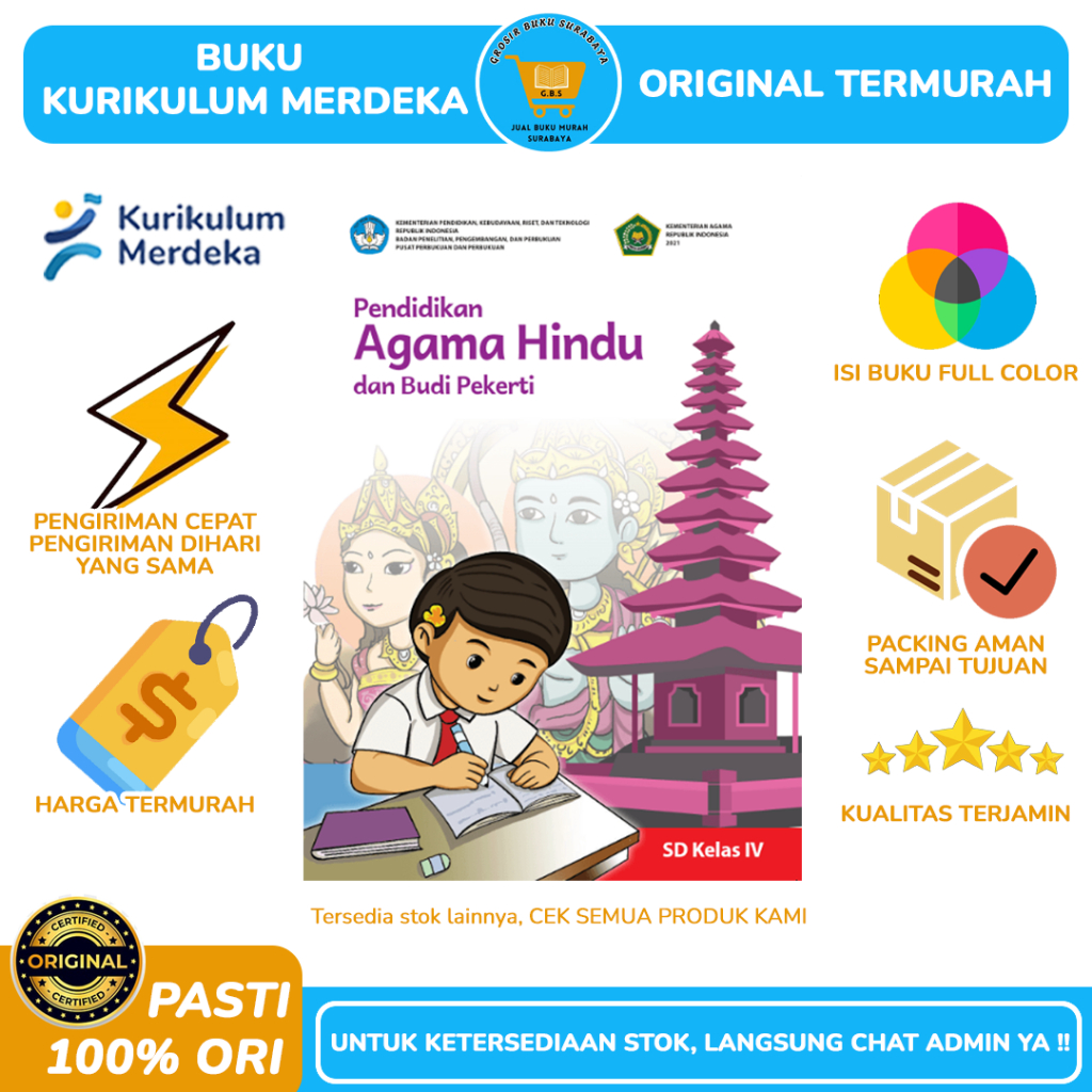 Jual Buku Siswa Agama Hindu Kelas 4 SD - Buku Paket Siswa - Kurikulum ...