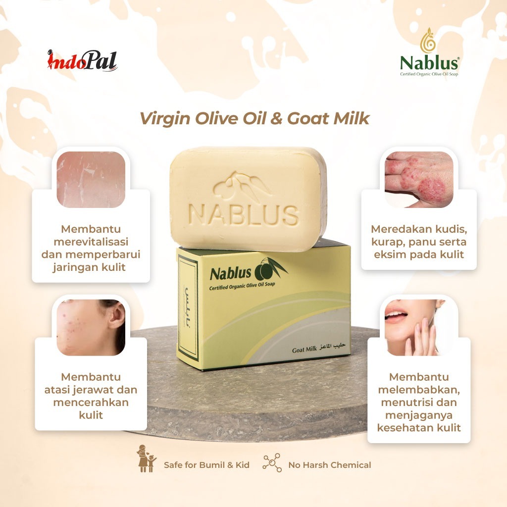 Jual Nablus Herbal Goat Milk 100 gr | Shopee Indonesia