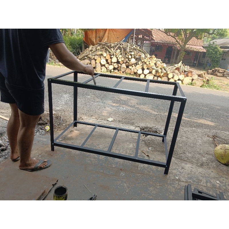 Jual Rak custom P120cm L50cm T80cm 2 susun / rak custom / rak serbaguna ...