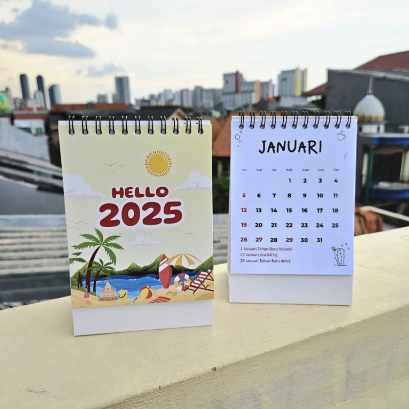 Jual (CUSTOM COVER) KALENDER MEJA 2025 / CALENDER MEJA 2025 / KALENDER ...