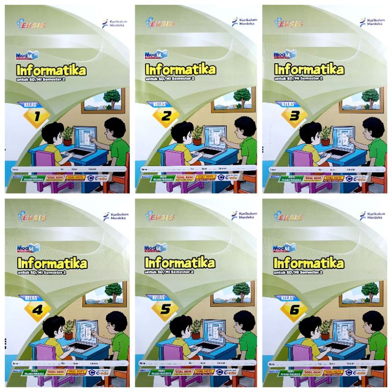 Jual BUKU LKS SD MI INFORMATIKA KELAS 1 2 3 4 5 6 SEMESTER 2 GENAP TA ...