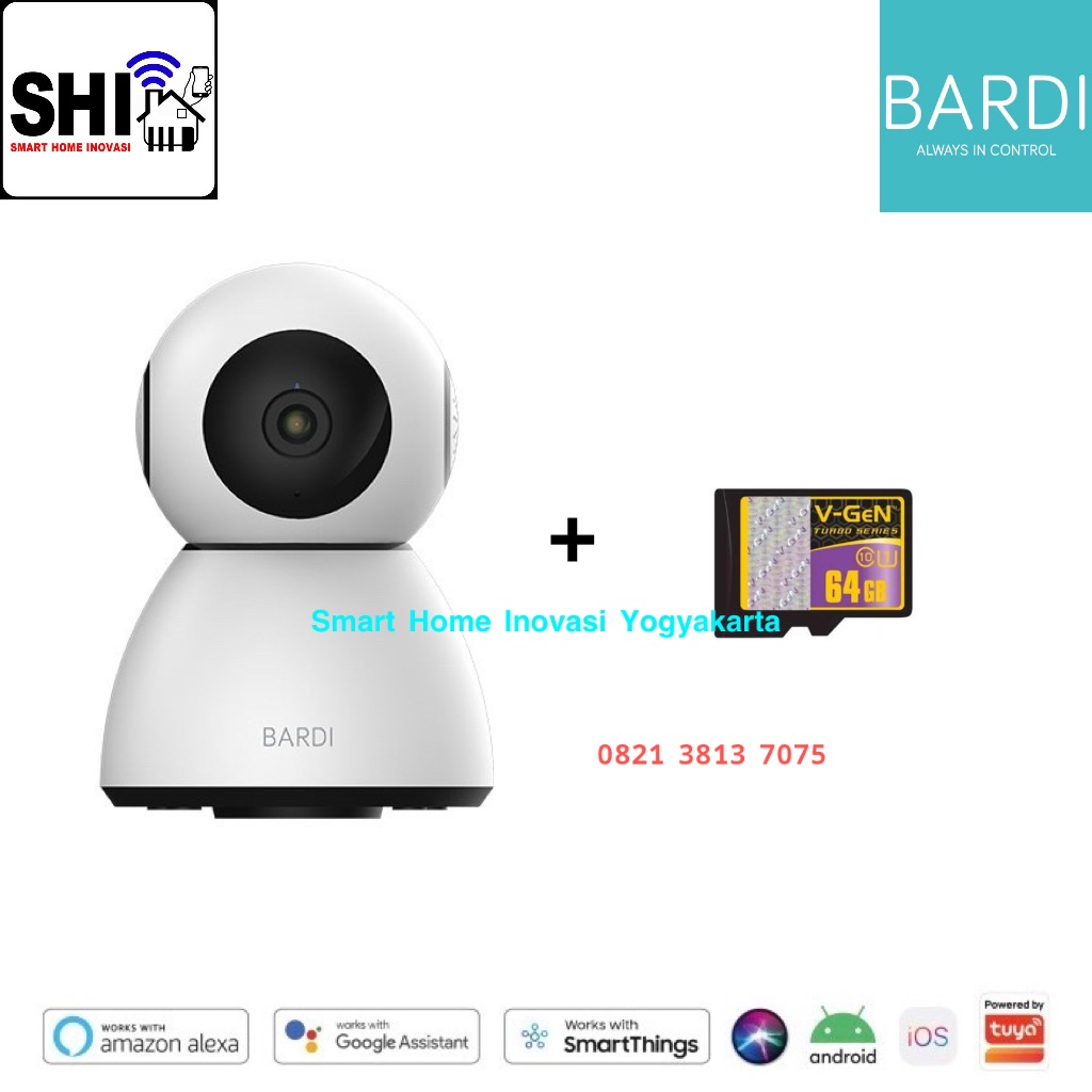 Jual Paket Bundling BARDI Smart IP Camera PTZ Indoor MicroSD 64/128 ...