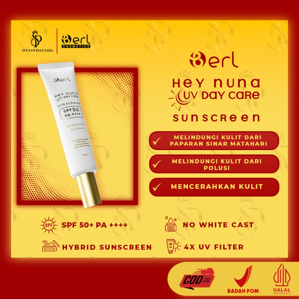 Jual HEY NUNA SUNSCREEN BERL SPF 50 WHITECAST GAMPANG DIBLEND ...