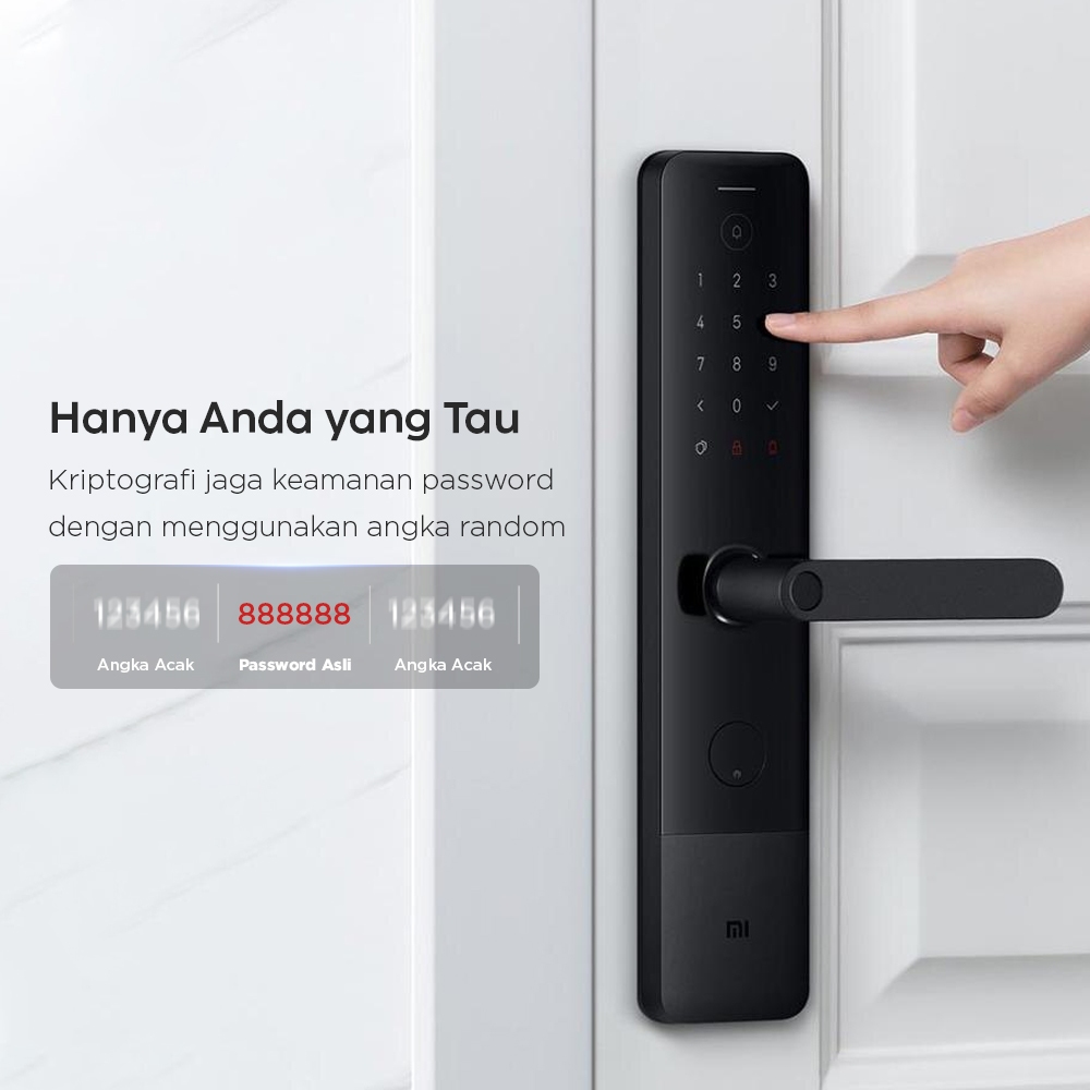 Jual Smart Door Lock E Fingerprint Password Bluetooth Right Hand Hitam ...