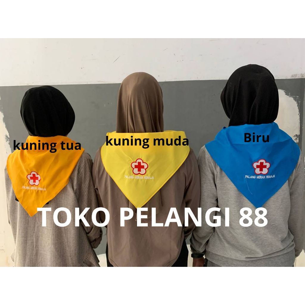 Jual Slayer PMR PMI Bordir Mula Madya Wira Warna Biru Kuning Hijau ...