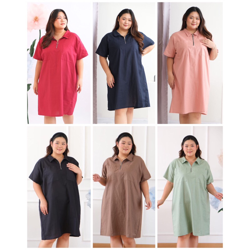 Jual Gian Dress Wanita Bigsize Big Size Jumbo Besar Oversize Oversized