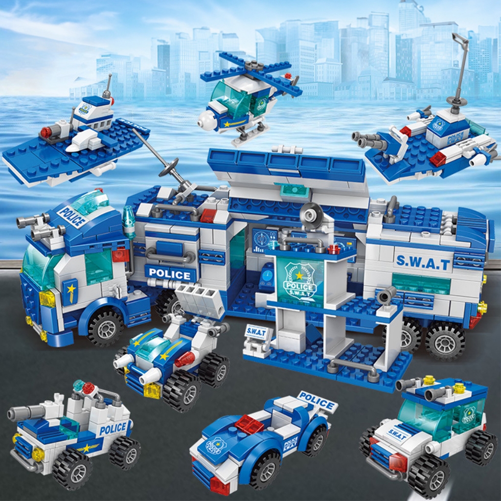 Jual TOY LINX Mainan Brick Blok City Police Vehicle Hawk SWAT | Shopee ...