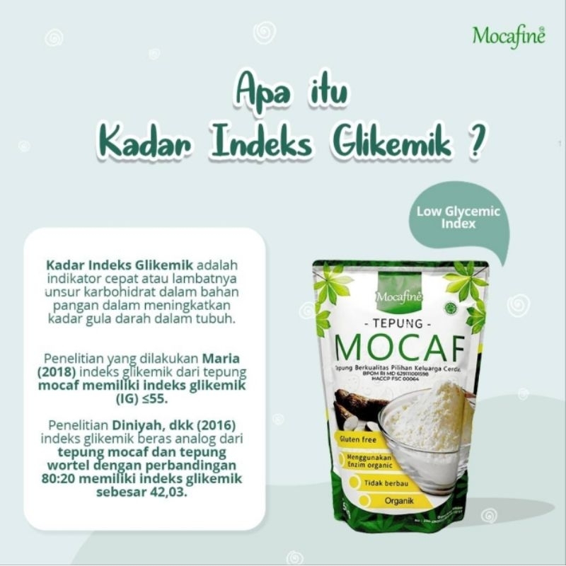 Jual Mocafine | TEPUNG MOCAF - 500gr | GLUTEN FREE mokaf | Shopee Indonesia