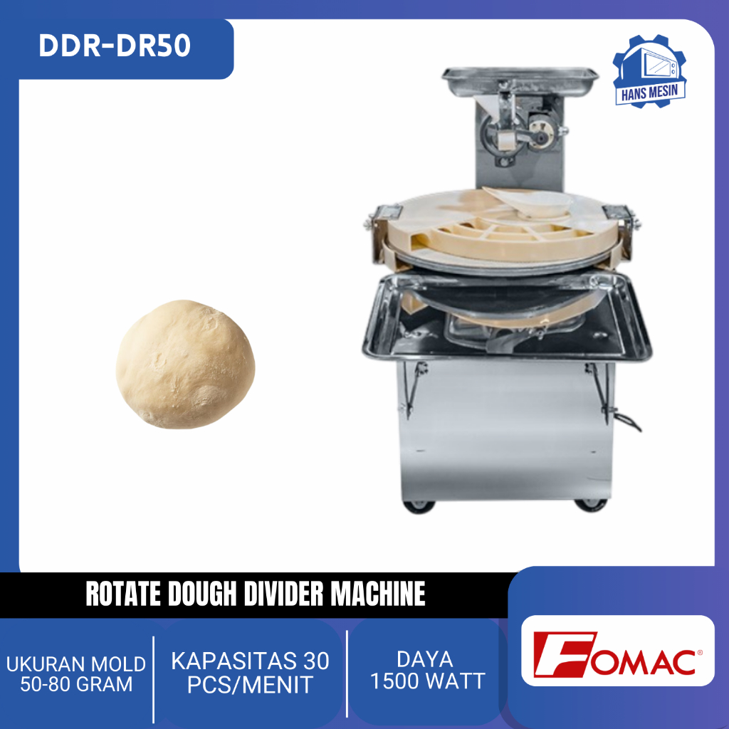 Jual ROTATE DOUGH DIVIDER MACHINE DDR-RD50 ( FOMAC ) | Shopee Indonesia