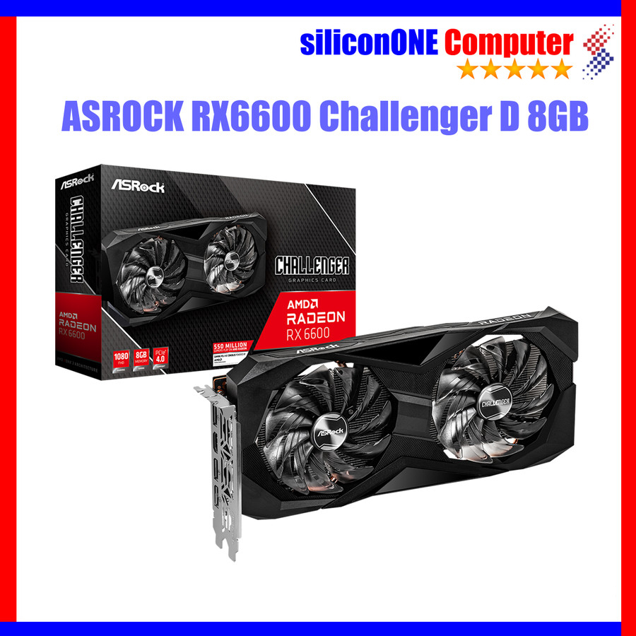 Jual ASROCK RX6600 Challenger D 8G CLD RX 6600 RDNA2 | Shopee Indonesia