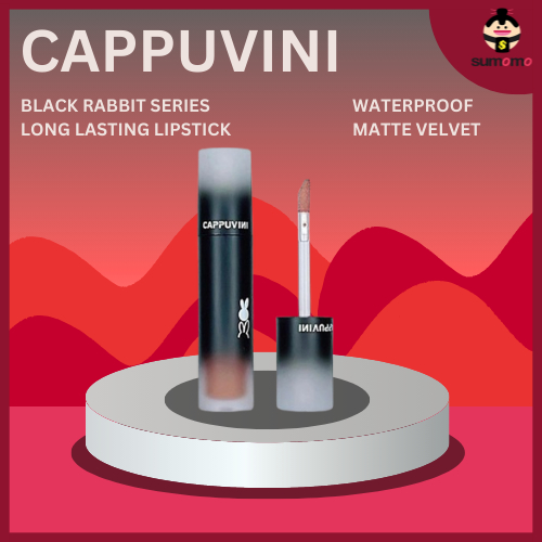 Jual CAPPUVINI BPOM Long Lasting Waterproof Lip Glaze Black Rabbit ...