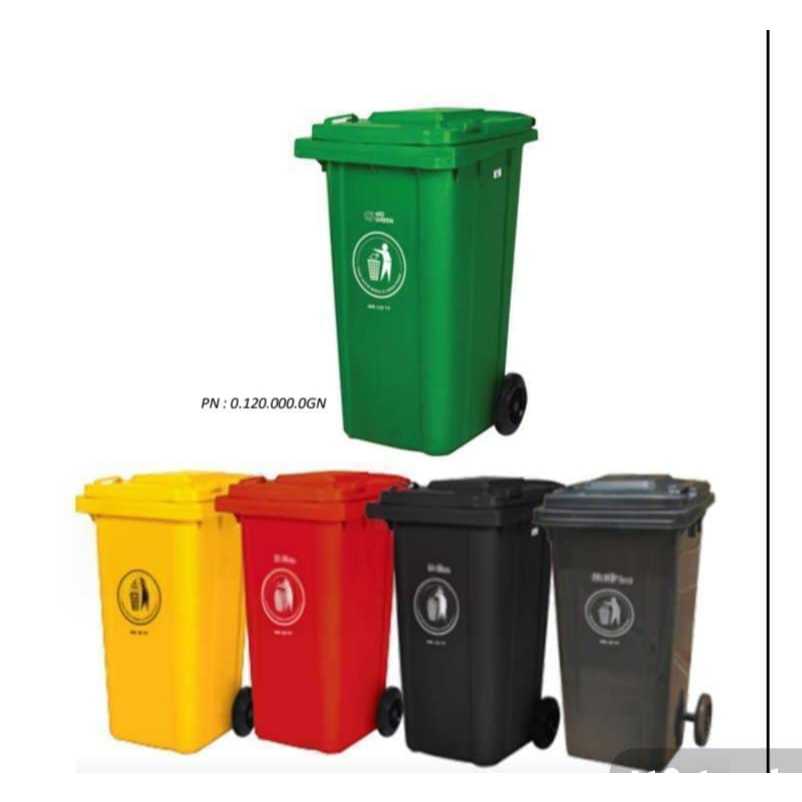 Jual Tempat Sampah Roda 120 Liter Dustbin Besar Kuat Tebal Kotak Tong ...