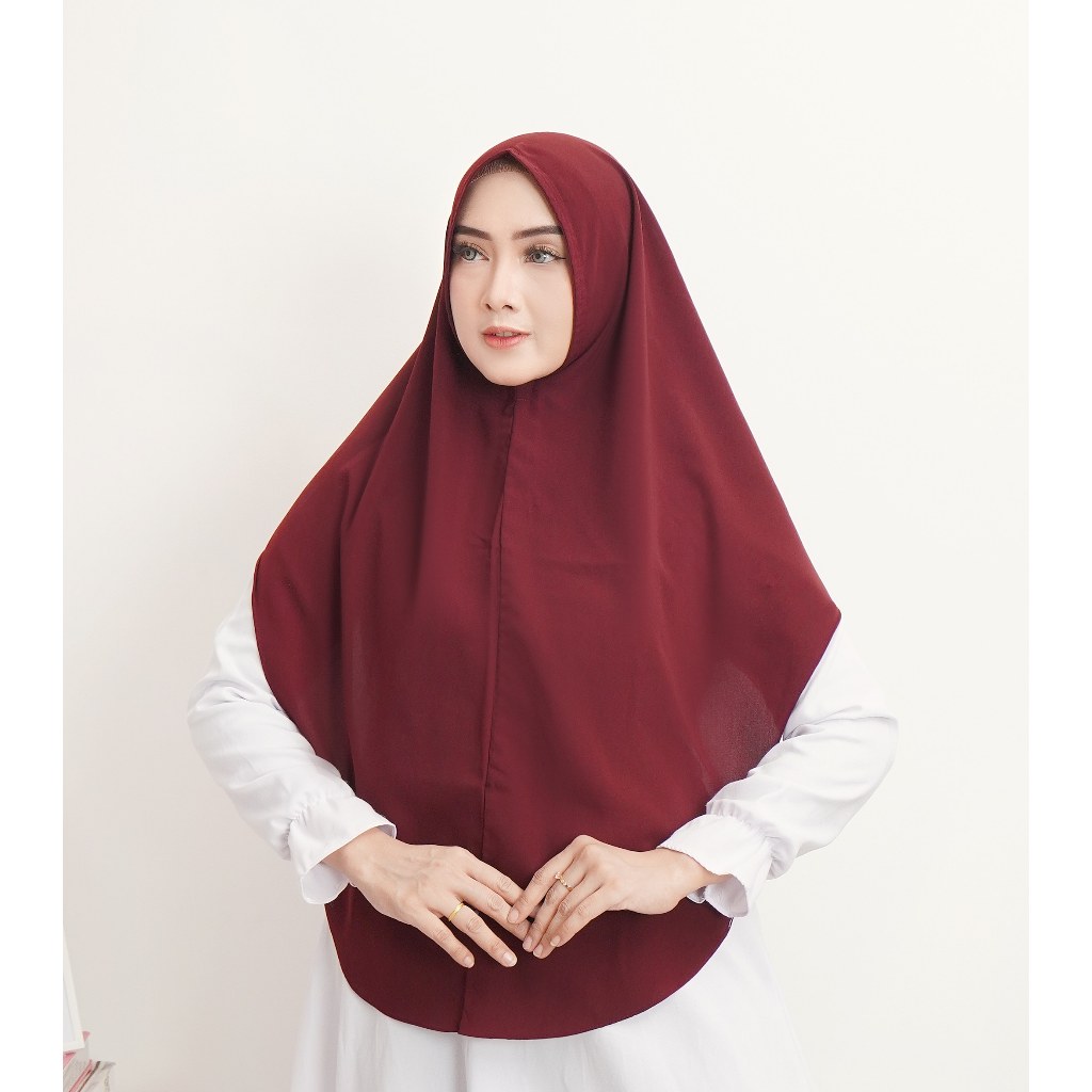 Jual Haura Hijab Syari Jilbab Syar'i V Shape Bahan Woolpeach Lux ...