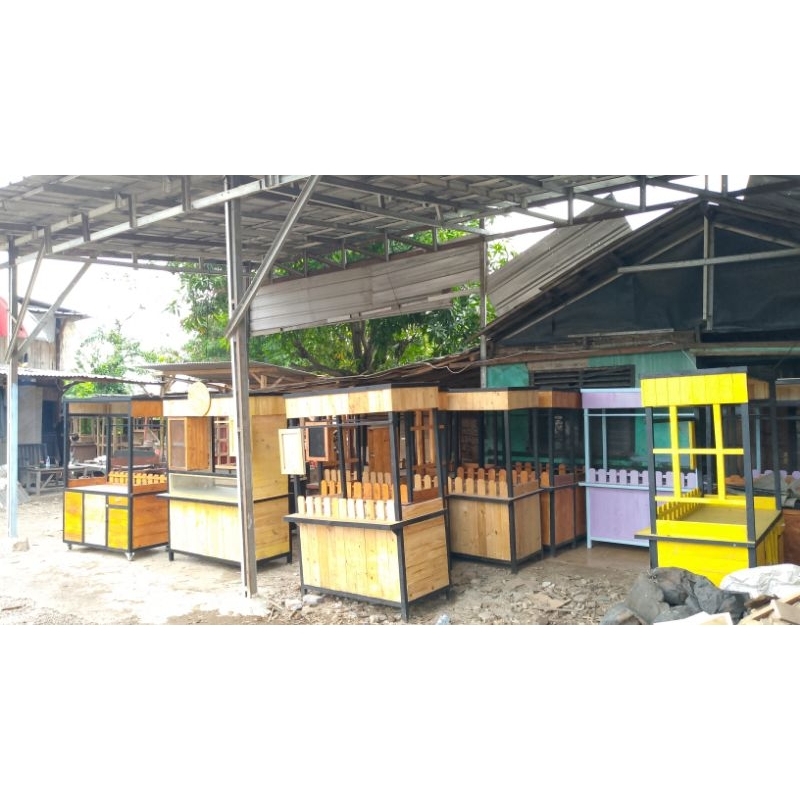 Jual grobak angkringan. grobak es .grobak dimsum dan lain lain | Shopee ...