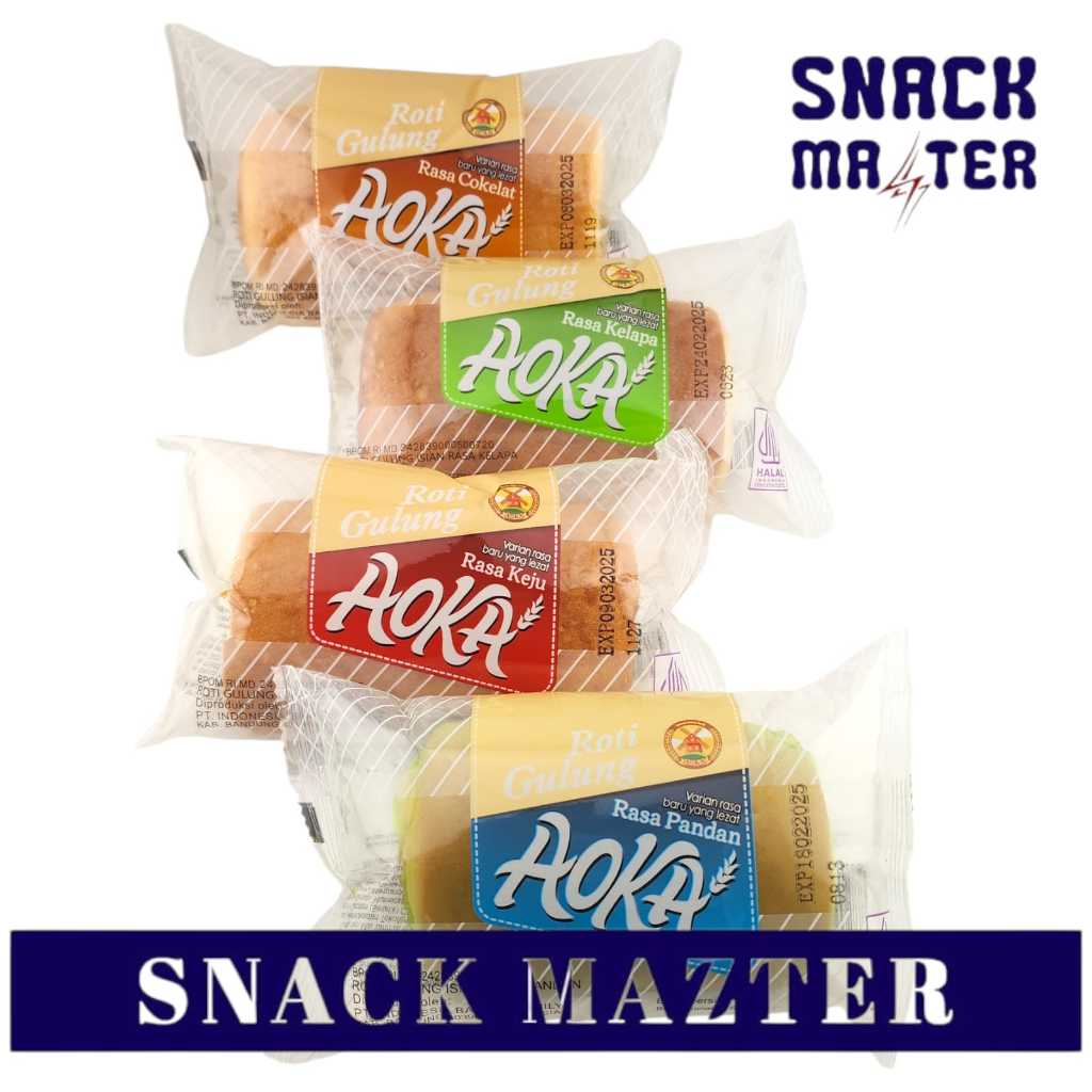 Jual Roti Gulung AOKA - Netto 60gr | Shopee Indonesia