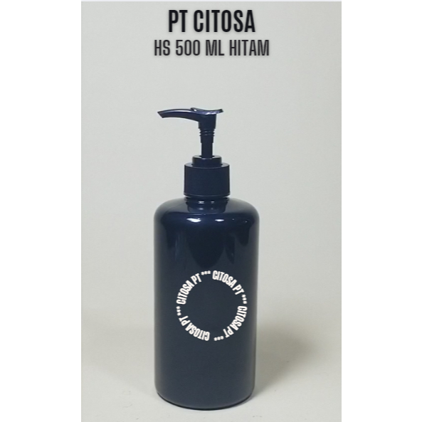 Jual Botol Handsoap 500 ml Hitam Tutup Pump Lotion Neck 28 / Botol ...