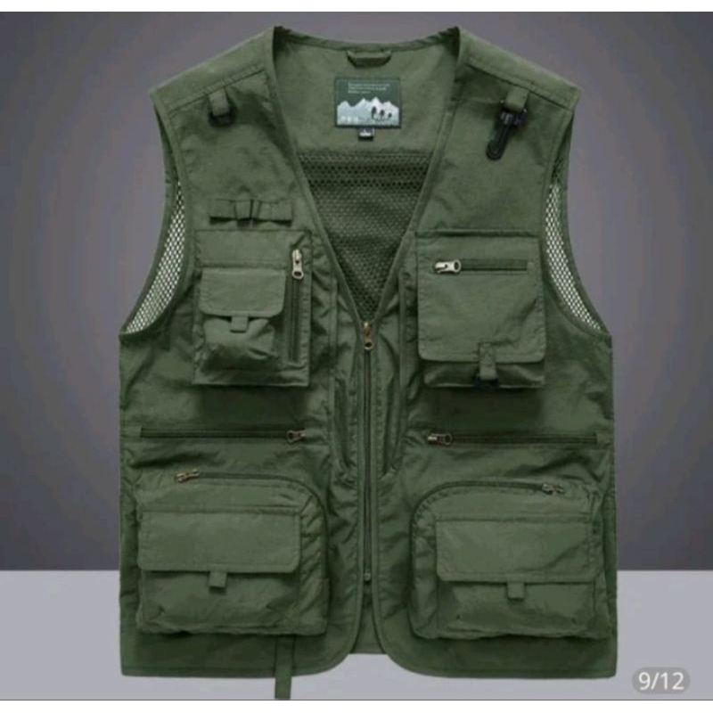 Jual Rompi Tactical pria outdor rompi lapangan rompi kantoran | Shopee ...