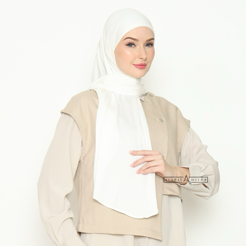 Alawiyahijab Nura Instant TENCEL™ Antibacterial (Pashmina Inner Bukan Kaos Rayon Jersey)