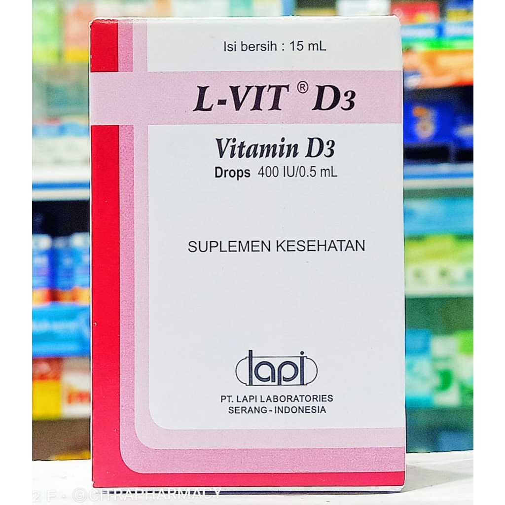 Jual 𝐋-𝐕𝐈𝐓 𝐃𝟑 Drops 400IU 𝐒𝐢𝐫𝐮𝐩 𝟏𝟓𝐌𝐋 - Suplemen Vitamin D3 Untuk Bayi ...
