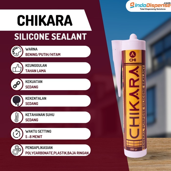 Jual Chikara Silicone Sealant 280gr | Shopee Indonesia