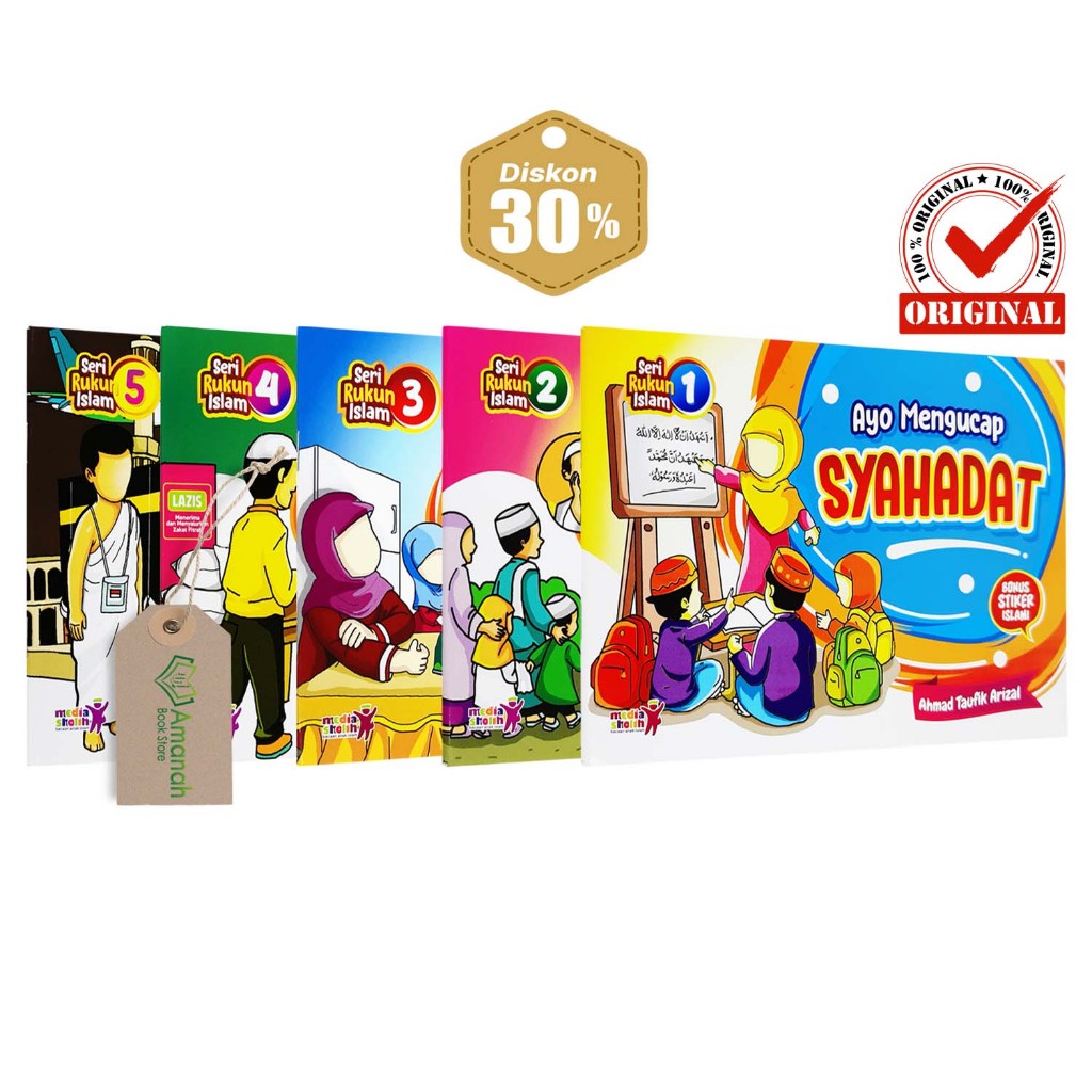 Jual Buku Anak Seri Ruku Islam Jilid 1-6 (ColorFull) - Media Sholih ...