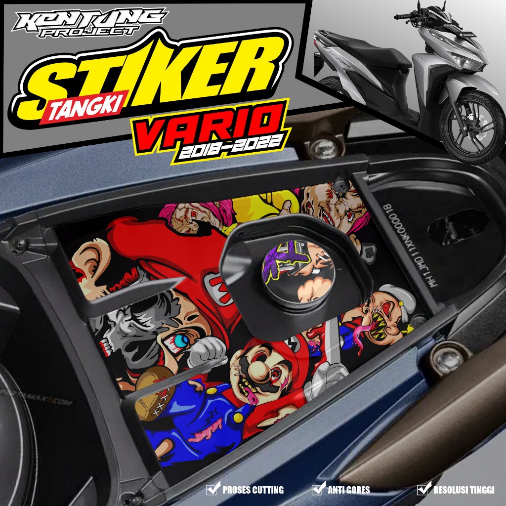 Jual Stiker Tangki Bensin VARIO 125/150 2018-2922 Sticker Variasi ...