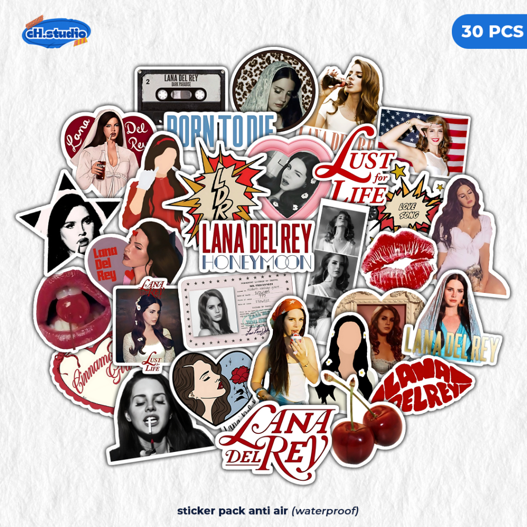 Jual Stiker Pack 30 PCS Lana Del Rey Lana Cult Aesthetic Lucu Tahan Air ...