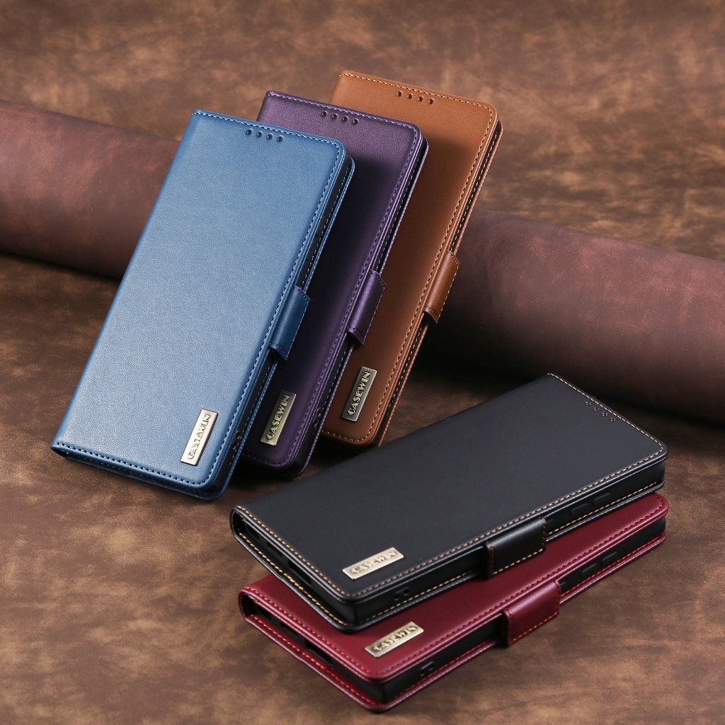 Jual CASEWIN C1 Flip Leather Case For Xiaomi Redmi 14C 13 13C 13X Redmi ...