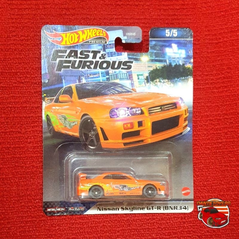 Jual HOTWHEELS Premium Fast Furious Nissan Skyline GT-R (BNR34) R34 ...