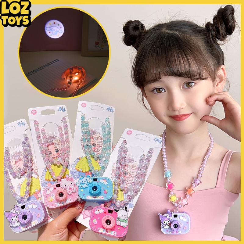 Jual LOZTOYS Kalung LED Kamera Projector Mainan Anak Pola Gambar Kartun ...