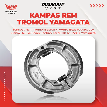 Yamagata Kampas Rem Tromol Belakang Vario Beat Pop Scoopy Genio Deluxe Spacy Techno Karbu 110 125 150 Fi ESP