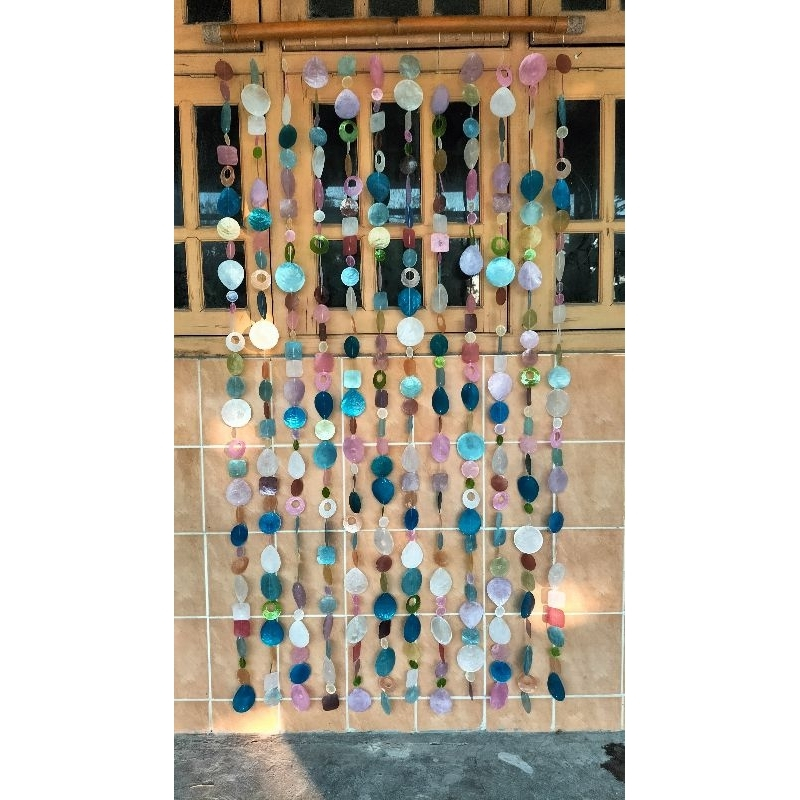Jual TANPA KAYU SET KORDEN KERANG CAPIS, 15 juntai X 180 CMTINGGI MULTI ...
