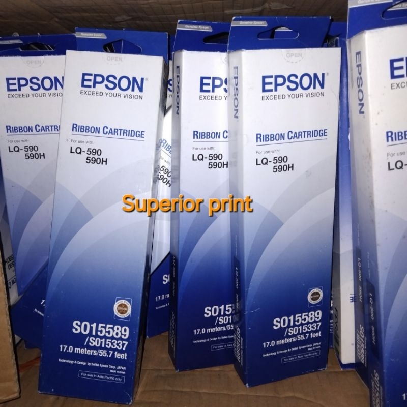 Jual Ribbon Cartridge Epson LQ-590/LQ590H/LQ590II/LQ590IIN/LQ590HII ...