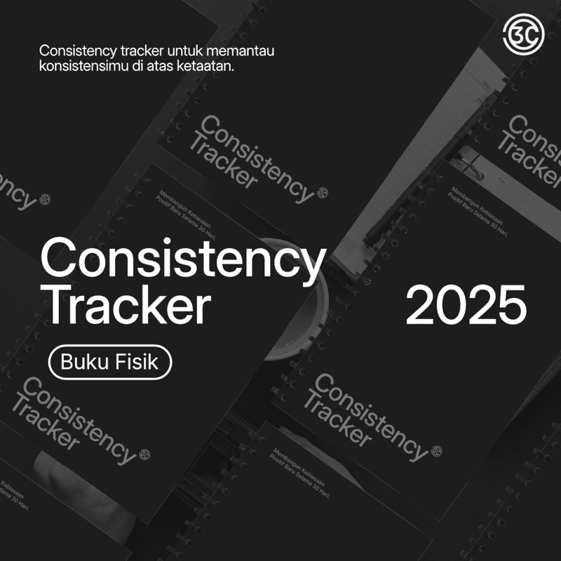 Jual Consistency Tracker 2025 Buku Fisik - Habit Tracker & Agenda ...