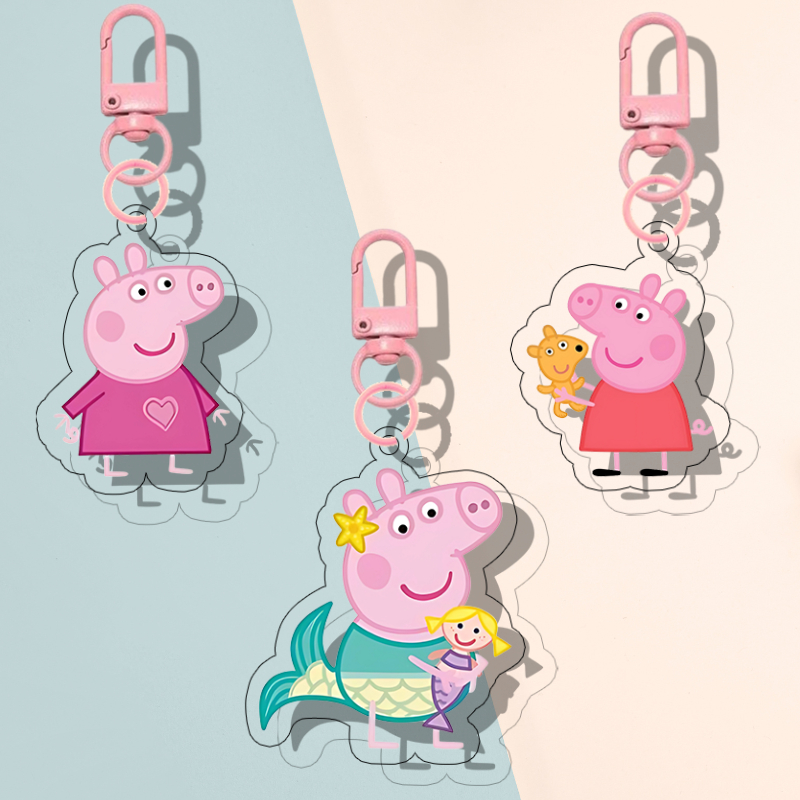 Jual Peppa Pig Keychain | Gantungan Kunci Peppa Pig Untuk Aksesoris dan ...