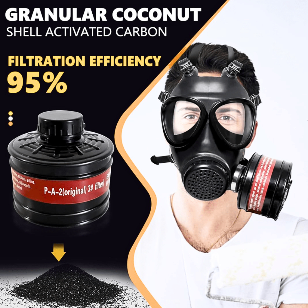 Jual PUSAT Tecto Masker Gas Respirator Full Face cat semprot debu ...