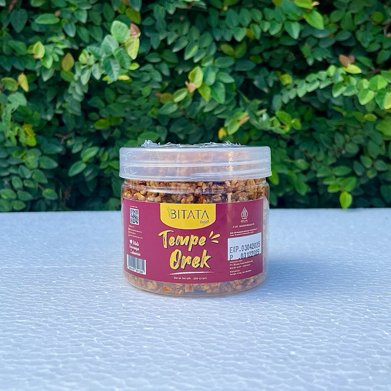 Jual BITATA Tempe orek Jar 250 gram | Shopee Indonesia