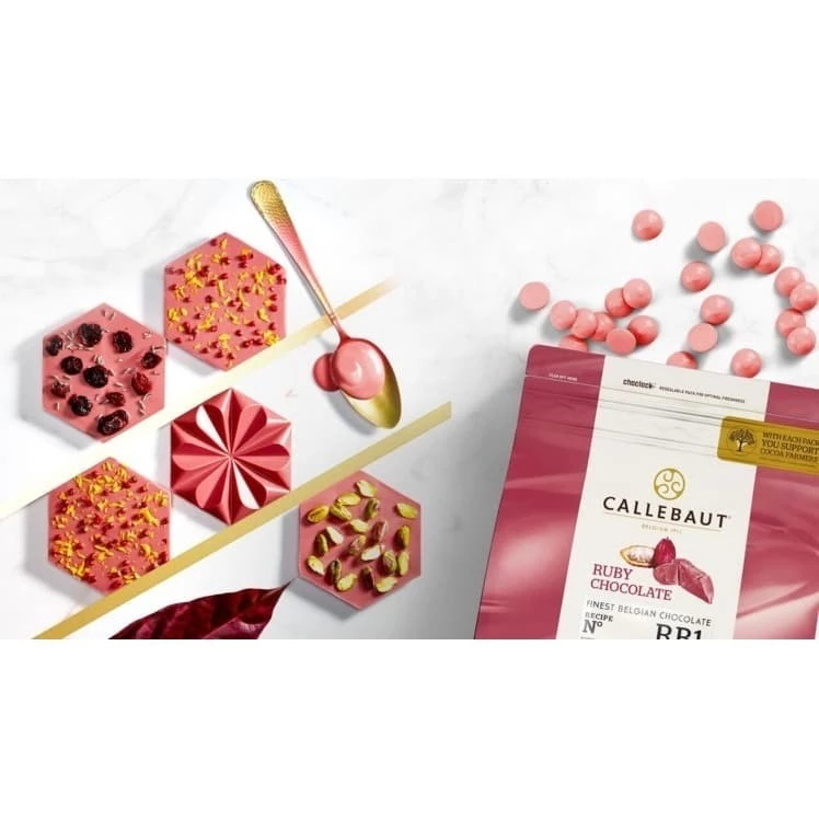 Jual Callebaut RUBY 250gr TANPA ES BATU | Couverture Chocolate RB1 ...