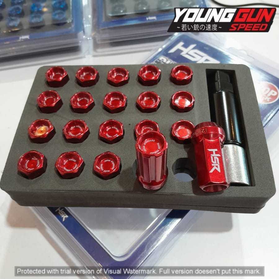 Jual Mur Roda Variasi Duranut Warna Red Ukuran 1,25/1,5 Satu Box 20 Pcs ...
