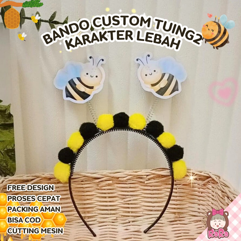 Jual EXPRESSS CUSTOM BANDO TUING TUING KARAKTER LEBAH / BANDO POM POM ...