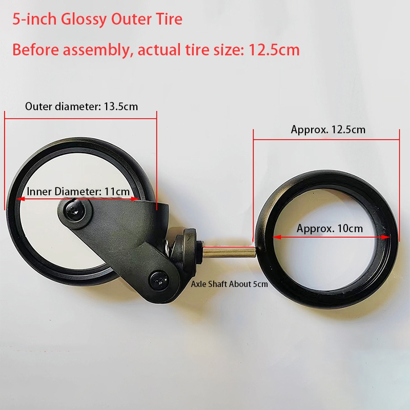 Jual Karet Roda Stroller Wheeler Ban Roda Stroller Diameter Luar 125mm ...