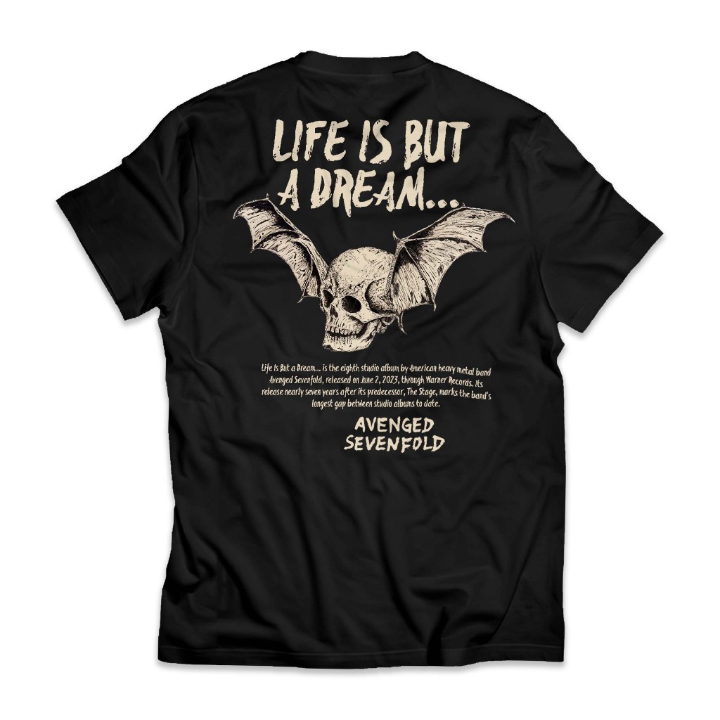 Jual DNRS Kaos Avenged Sevenfold - Baju Distro Band Life Is But A Dream ...