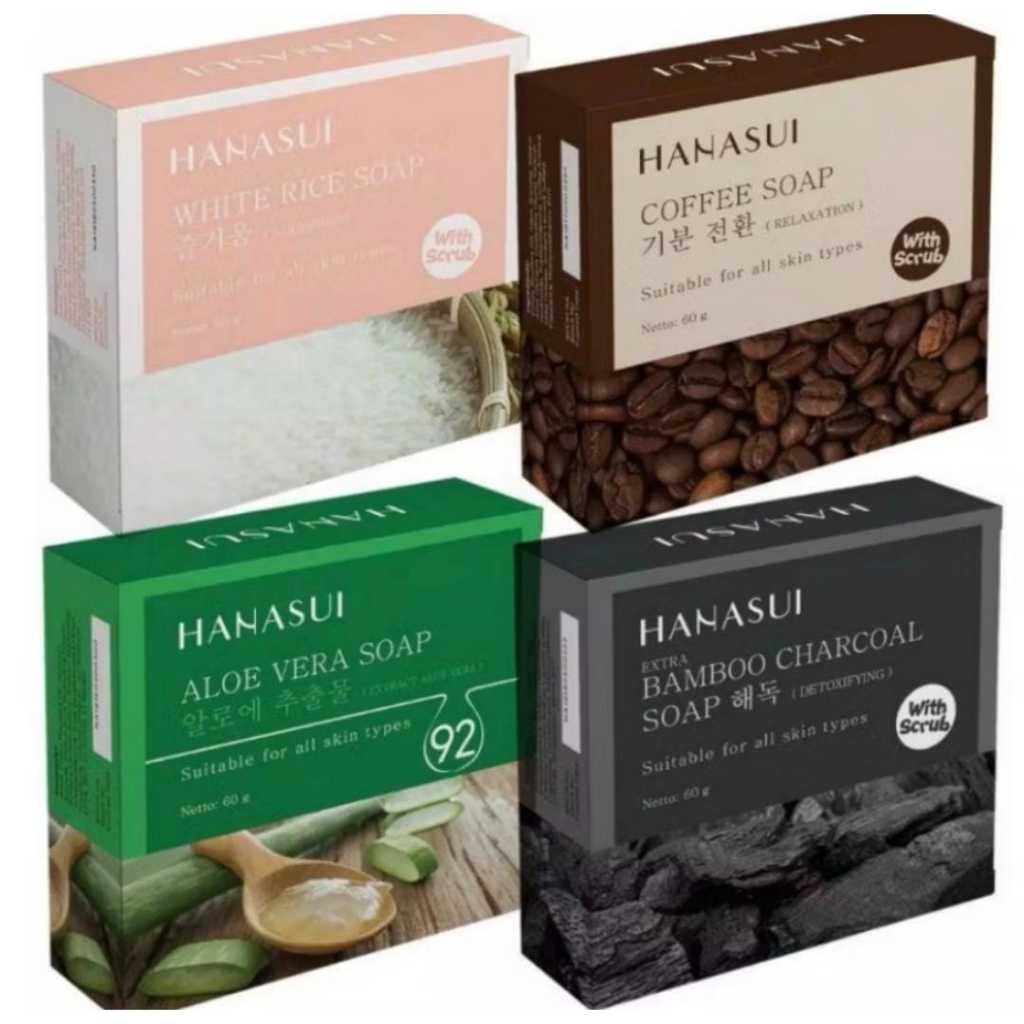 Jual [60gr] Hanasui Bar Soap | Sabun Batang 60gr Bamboo Charcoal ...