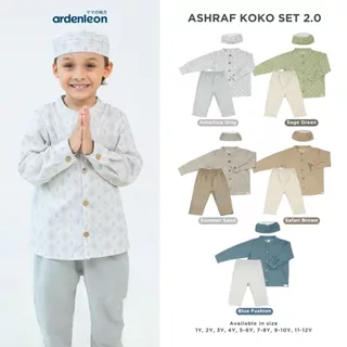 ARDENLEON Setelan Koko Anak Raya Ashraf Koko Set 2.0