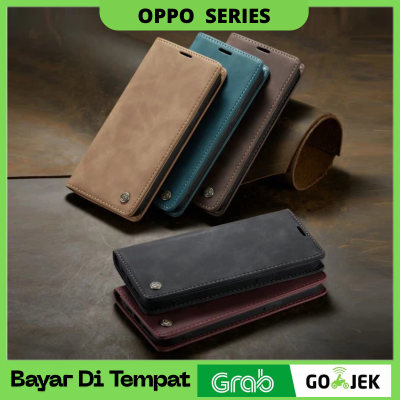 CASEONJAN Cover per Oppo A16 / A16s / A54s, Pelle PU Custodia a portafoglio con scomparti per Slot Schede, Antiurto Flip Caso Cover per Oppo A16 / A16s / A54s (Vintage Blu